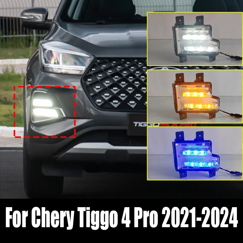 

Светодиодный дневные ходовые огни, предназначенные для плавных огней, дневные ходовые декоративные огни для Chery Tiggo 4 Pro 2022 2023 2024