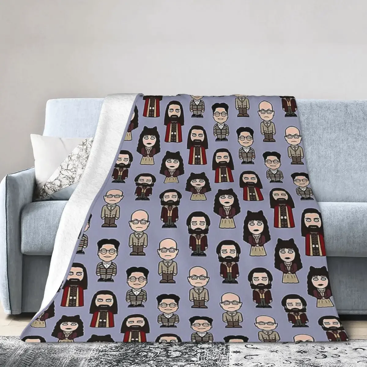 

Team What We Do In The Shadows Blanket Soft Warm Flannel Throw Blanket Bedding for Bed Living room Picnic Travel Home Couch