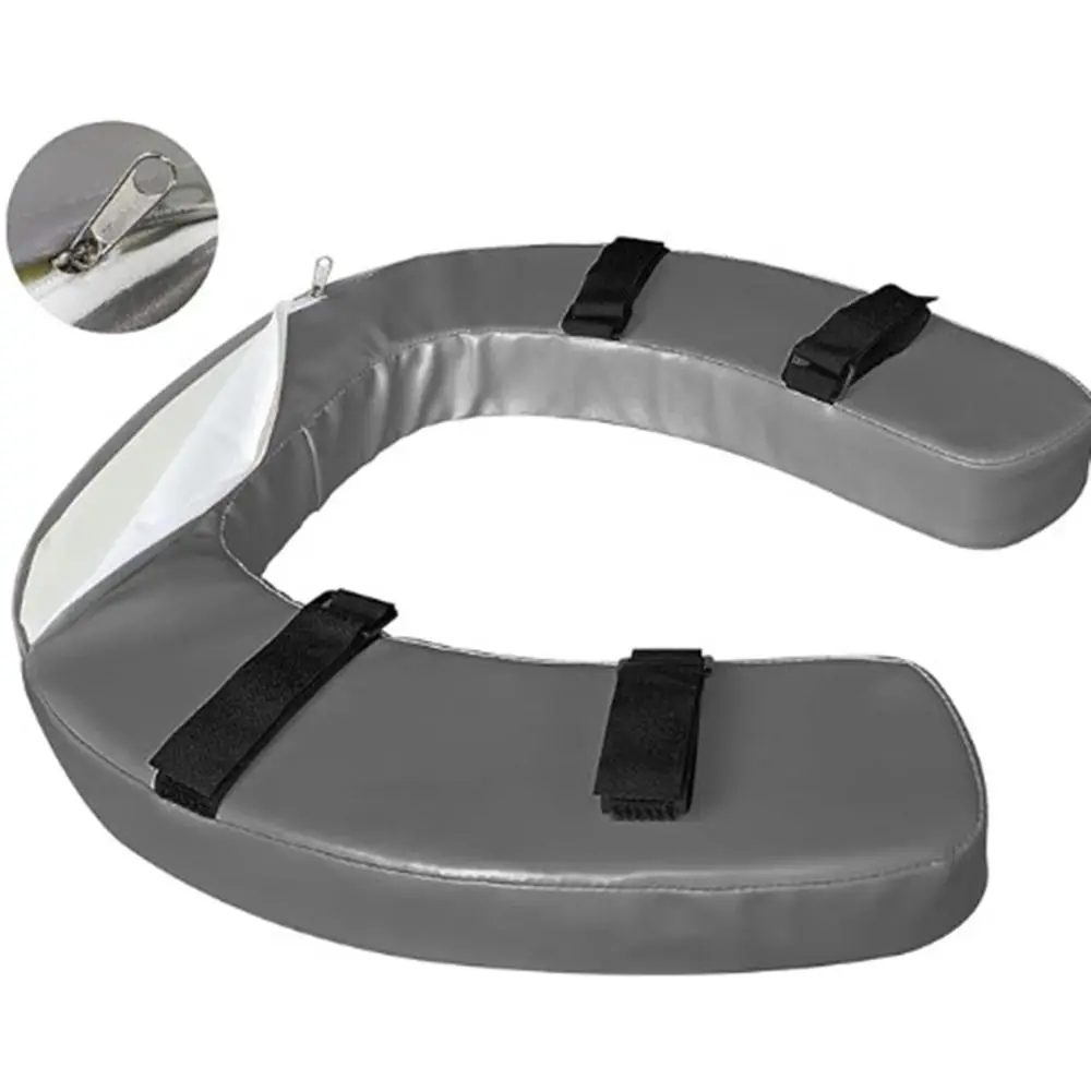 두꺼운 패딩 처리된 높이 조절 변기 시트 방수 세척 가능 고밀도 폼 설치 용이