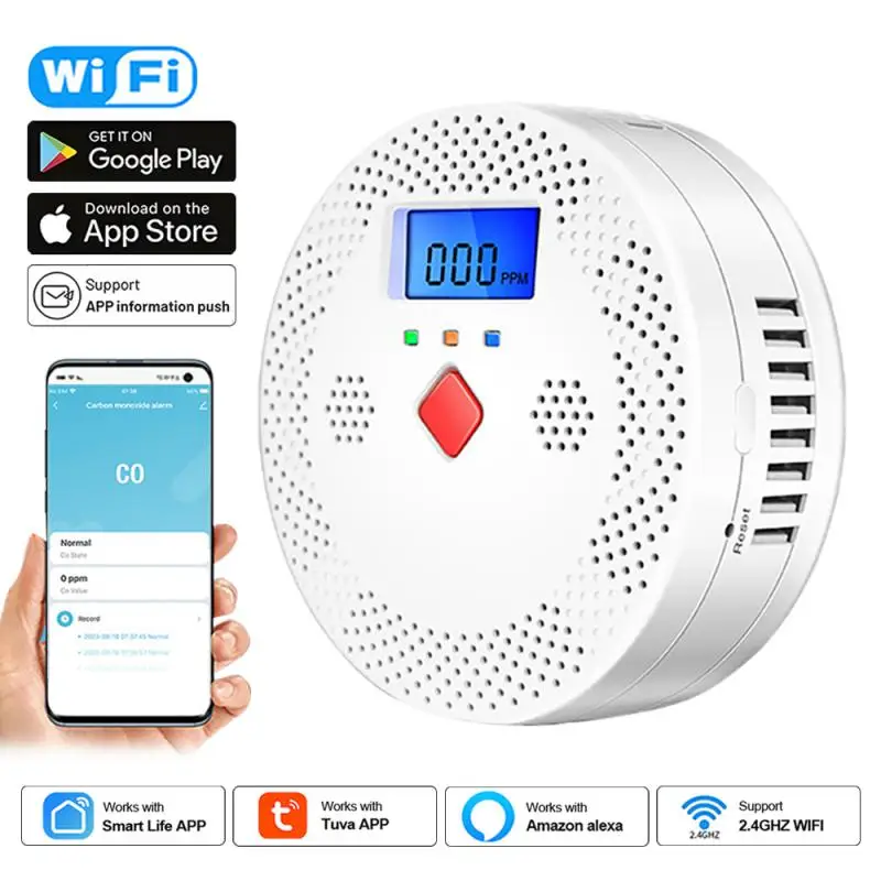 

1-8 шт., детектор дыма с Wi-Fi