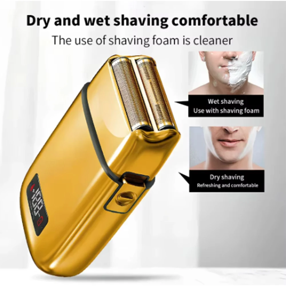 Kemei KM-TX3 Electric Shaver Men's Shaver Beard Trimmer Blade Head Shaving Beard Trimmer LCD Electric Shaver Reciprocating 2