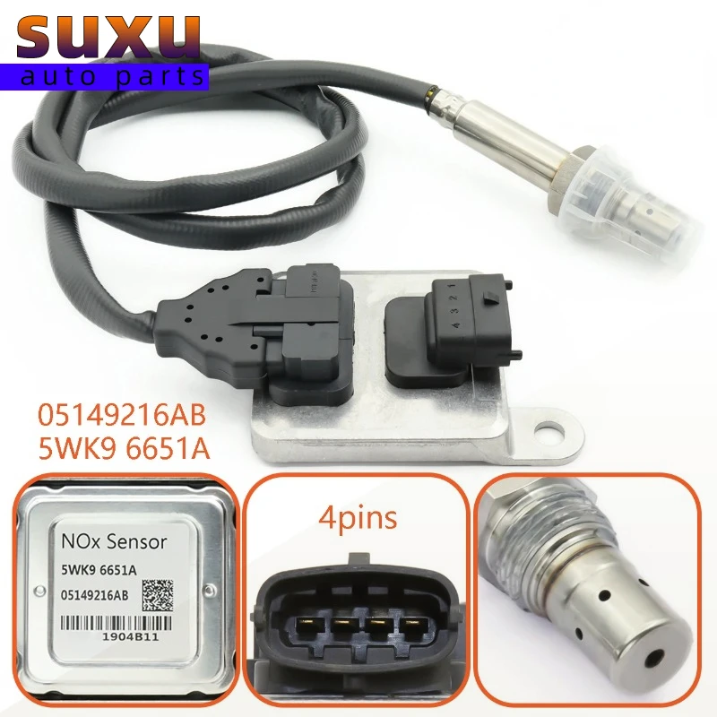 

Оксид азота, Датчик NOX ниже по потоку для 2011-12 DODGE RAM 3500 4500 5500 6.7L OEM 05149216AB 5WK96651A