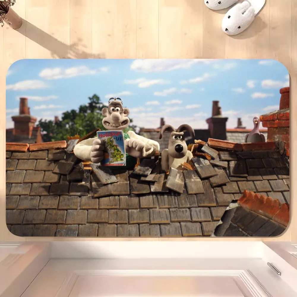 BEAST KINGDOM DreamWorks Wallace Gromit Floor Mat Bedroom Kitchen Door Bath House Super Absorbent Foot Non-slip 6