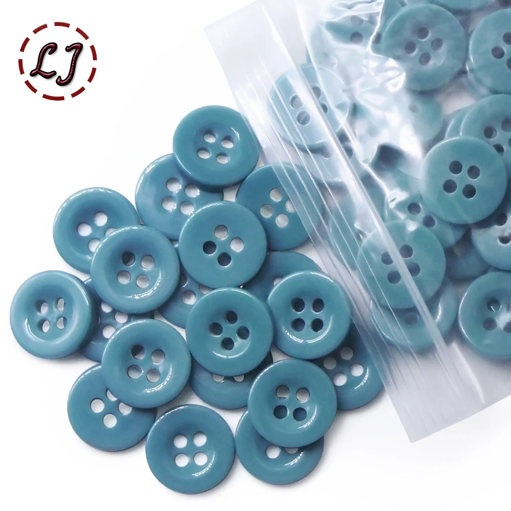 New 100pcs Resin Kids Sewing Buttons For Chindren Clothes Garment Handmade DIY Accessories scrapbooking Crafts