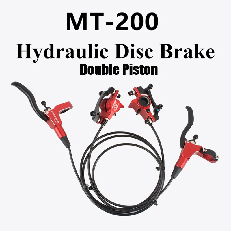 Mt200 Hydraulic Disc Brake 1pair Bicycle Oil Pressure Brake Set Front