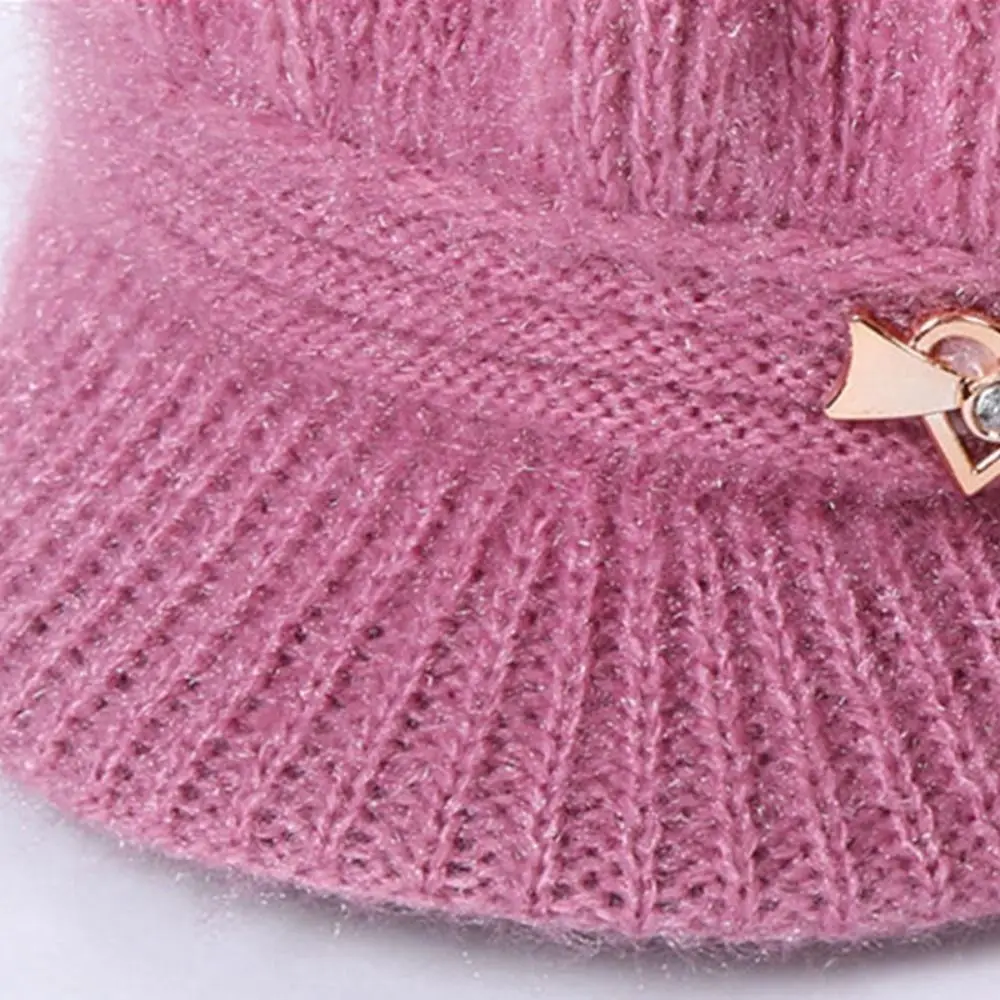 Knitted Knitted Hat Fashion Ear Guard Keep Warm Peaked Cap Windproof Pumpkin Beret Hat Woman 2