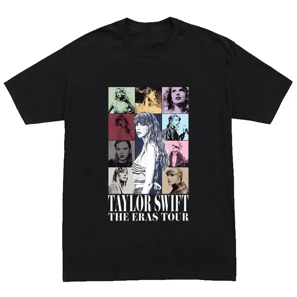

2024 Men's Summer Taylors Printed T-Shirt for Fans Concert Short Sleeve Swift Women's Street Casual Sports Gift Top