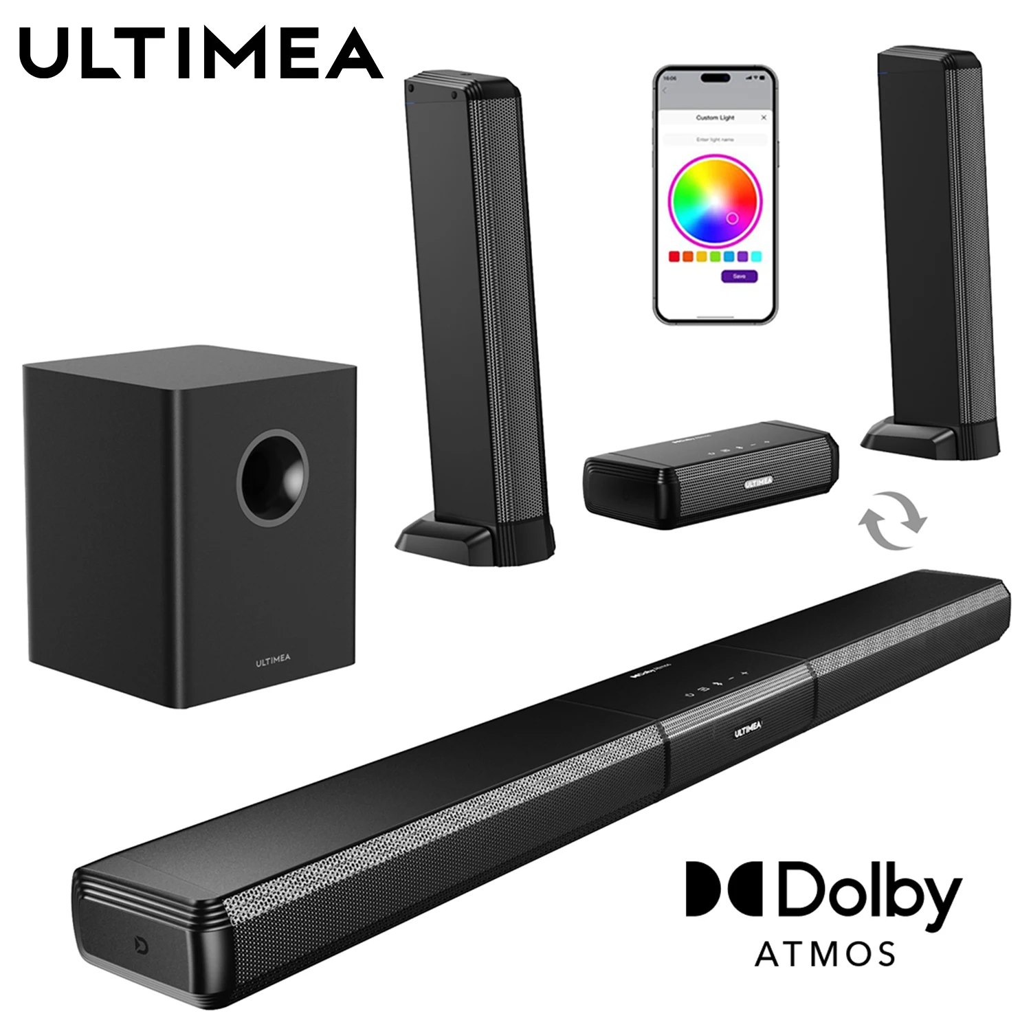 Hypergear Surround Sound System For Smart Tv Sound Bar Hdmi