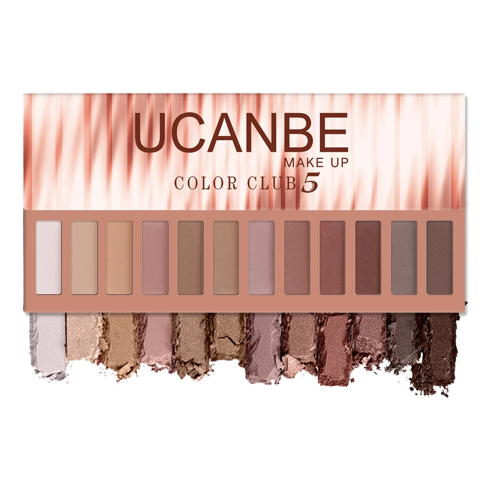 UCANBE 12 Color Eyeshadow Makeup Palette, Naked Nude Eye Shadow, Neutral Matte Shimmer Make Up Pallet - 05