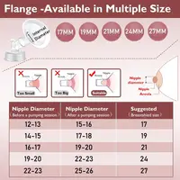 สถานที่แล้ว Soft RIM SHIELD และฐานปากกว้างเชื่อมต่อปั๊มสําหรับ Spectra S2 Spectra S1 9 PLUS Breastpumps อุปกรณ์เสริม 3