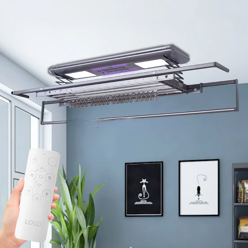 OEM electric clothes drying rack ceiling wall mount clothes line