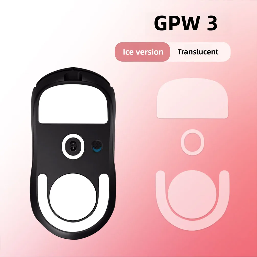 GPW 3.0 마우스 스케이트 - 로지텍 G Pro X Superlight 2 무선 게이밍 마우스용 프리미엄 PTFE 라운드 커브드 엣지 글라이더