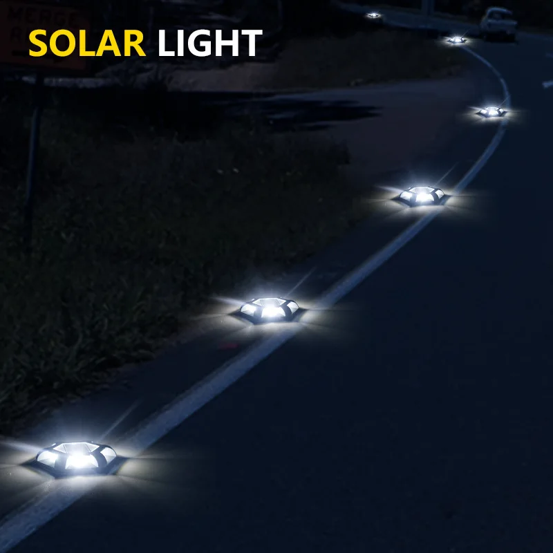 Intelligent Light Control Outdoor Villa Foot Solar Powered Road Stud Waterproof 1200mAh For Park Lawns