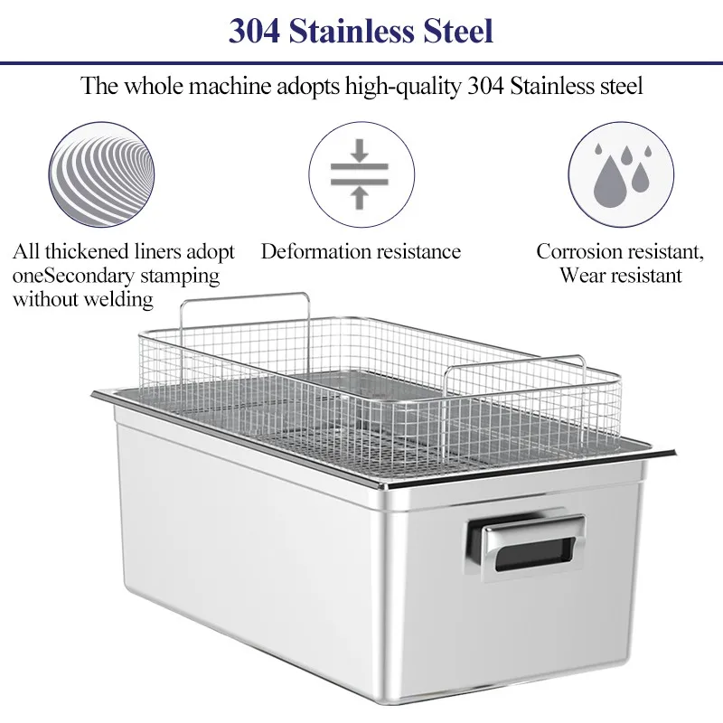 15L Digital Ultrasonic Cleaner 360W High Power Adjustable Deep Washing Machine for Hardware Auto Parts Repair Tools Dishes