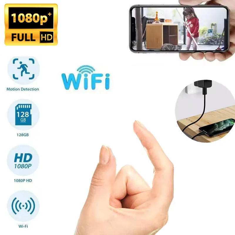 1080P Wifi Cameras Full HD Surveillance Support Tf Card EU/US Plug Wireless Vision Recorder Video Remote Viewing Cameras security camera