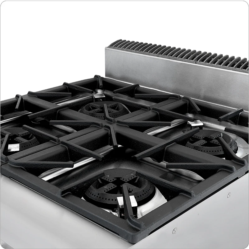 Commercial Electric Stainless Steel LPG Gas Stove With Oven Built-In Ceramic Surface For Household And Commercial Cooking 3