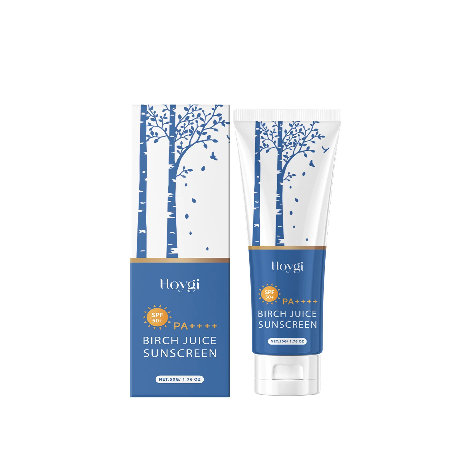 Birch Juice Sunscreen SPF50+ PA+++ Body Whitening Sun Cream UV Protection Refreshing Oil-Control Anti-Sun Moisturizing Sunblock
