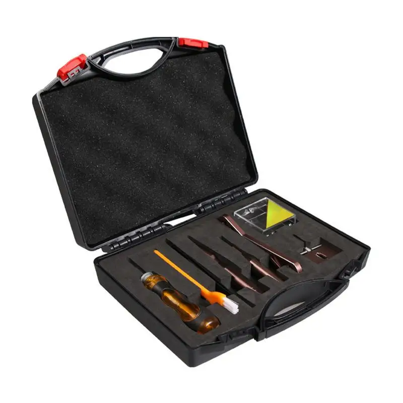 

Fishing Tool Set Fishing Kit Box Maintenance Tool Kit Trapezoidal Cone Toolbox Design With Various Heads For Saltwater Sea And