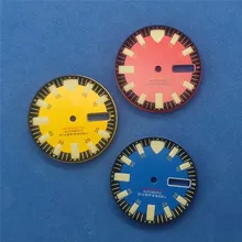 

Super Green Luminous Watch Dial 28.5MM Dial for NH35 Watch Movement Accessories