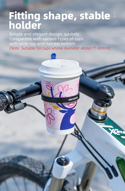 ROCKBROS Bicycle Cup Holder Handlebar Water Bottle Bracket Tea Coffee Cup  Holder Bike Bottle Cage commuting Cycling Accessories - AliExpress