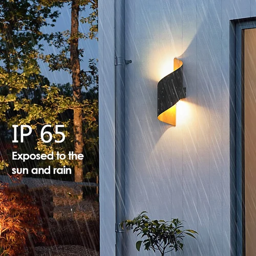 모던 LED 벽 조명 방수 IP65, 최대 아래 10W 야외 조명, 홈 호텔 상점 복도 베란다 스콘스 벽 램프, AC 220V 110V 2