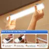 IRALAN Modern LED Bar Lights USB Motion Sensor Dimmable Detector Night Light Portable Induction Cabinet Lamp for Kitchen Room 1