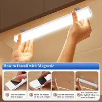IRALAN Modern LED Bar Lights USB Motion Sensor Dimmable Detector Night Light Portable Induction Cabinet Lamp for Kitchen Room 1