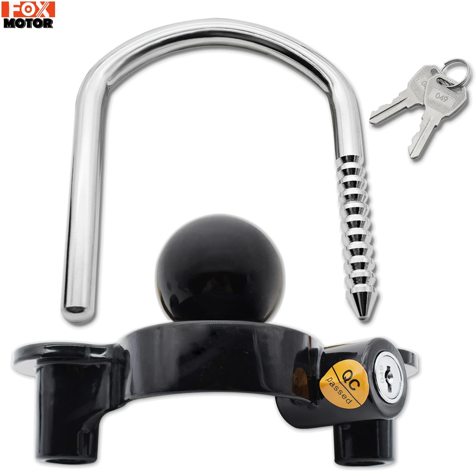 Trailer Coupling Lock Universal Tow Ball Safe Security Anti-Theft Lock Accessories