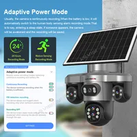 LS VISION 10X Zoom optique 20MP 4G / Wifi Caméra solaire extérieure 3 écrans 3 PTZ 360 °   Caméra de surveillance IP à suivi automatique V380 Pro 6