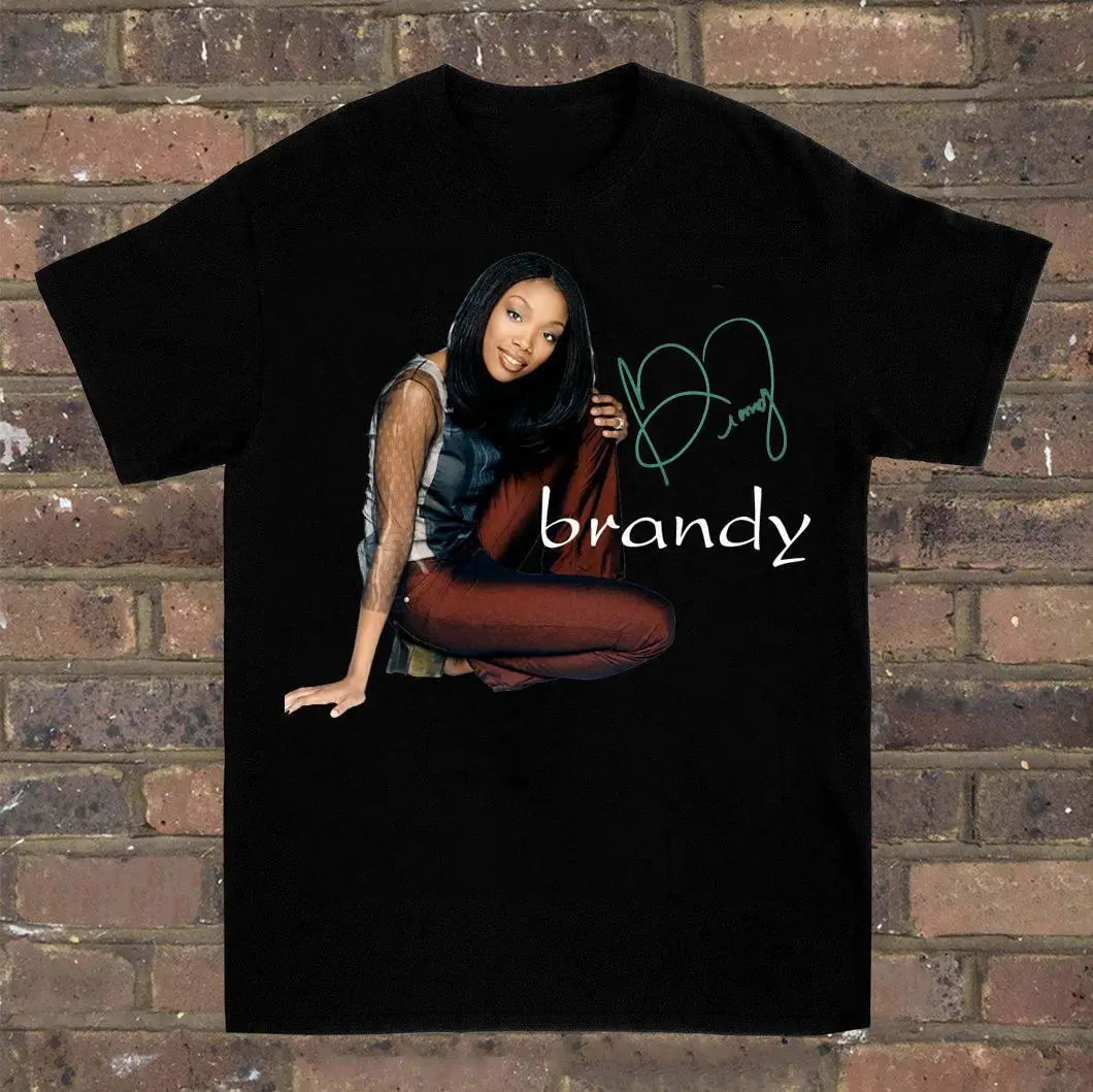 Brandy Norwood Signature T-Shirt Unisex Tee Per Uomo Donna Taglia S-4Xl Na371 Maniche Lunghe O Corte