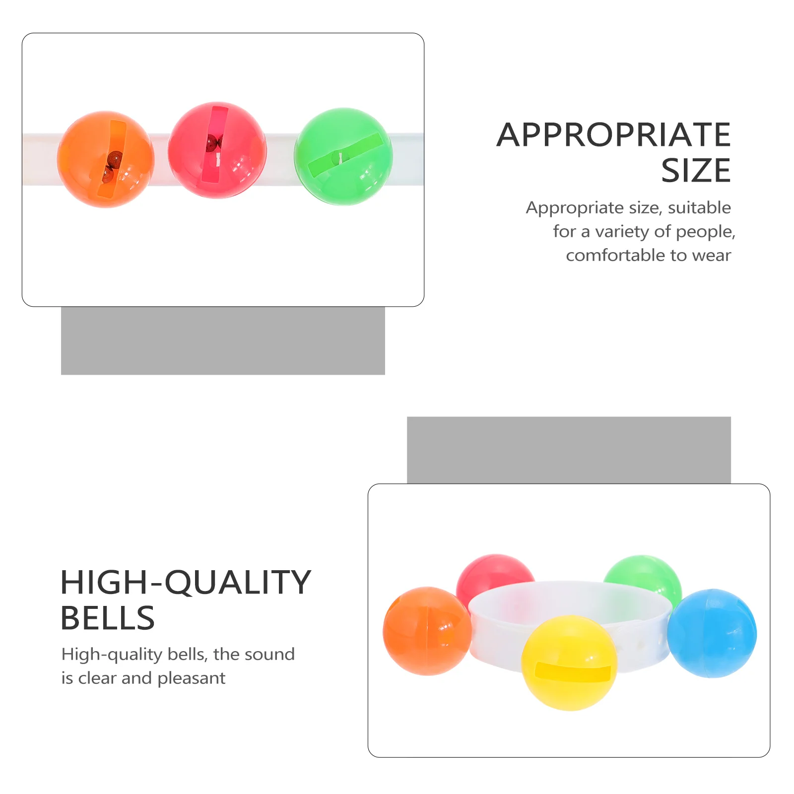 12 Pcs Wrist Rattle Kids Toys Children Band Bracelet Wristband Bells Plastic Decor