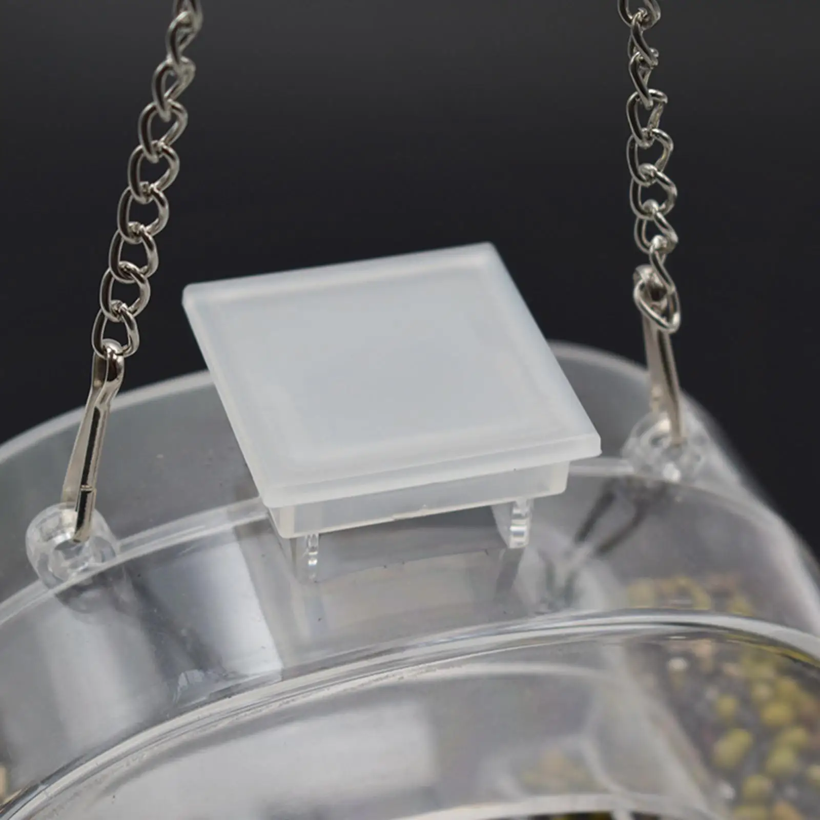 Clear Acrylic Window Feeders Wild Bird Feeders for Outdoor Hanging for Garden Yard with Hangable Chain