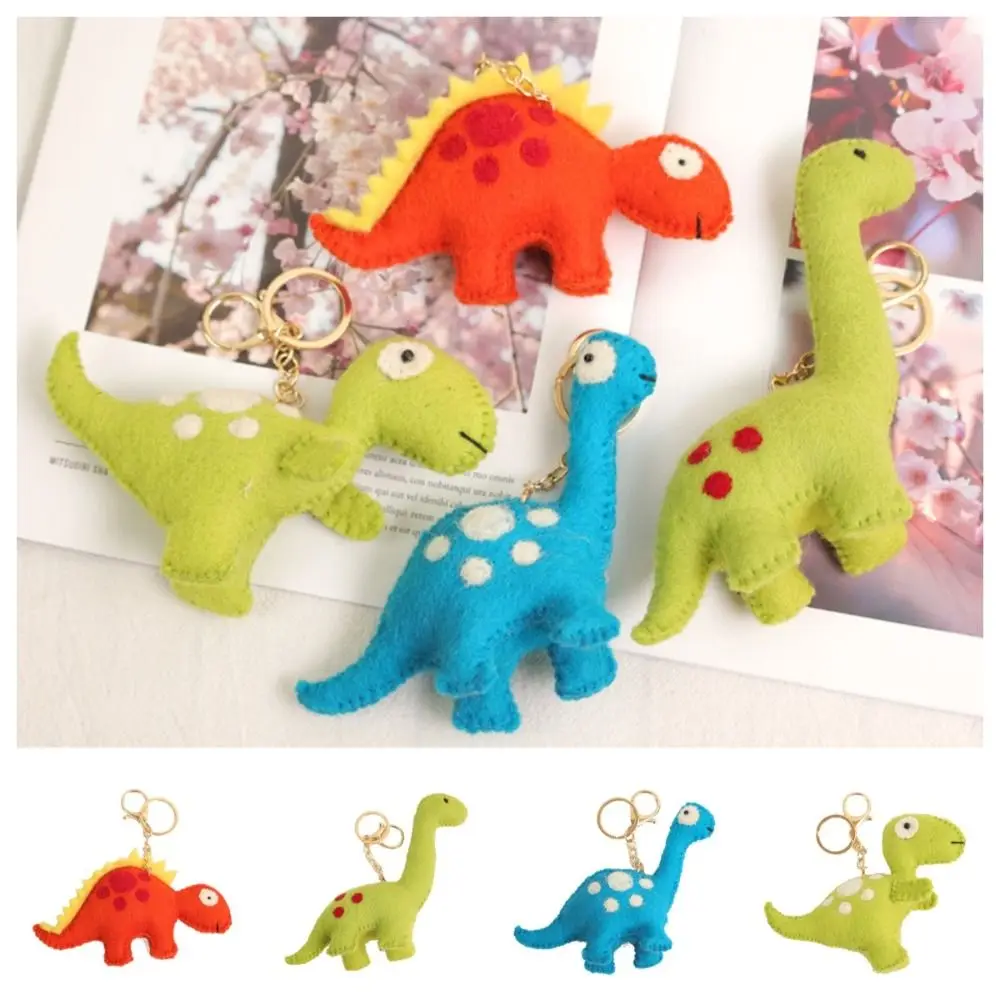 Stegosauro Dinosauro Feltro Portachiavi Brachiosaurus Plushies Stego Dinosauro Bambola Peluche Peluche Tyrannosaurus Ciondolo Peluche