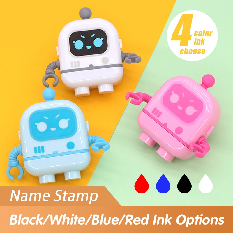 children's name stamp personalized waterproof stamp for clothing Men's and women's personalized ink pad stamps name stamp self ink stamps