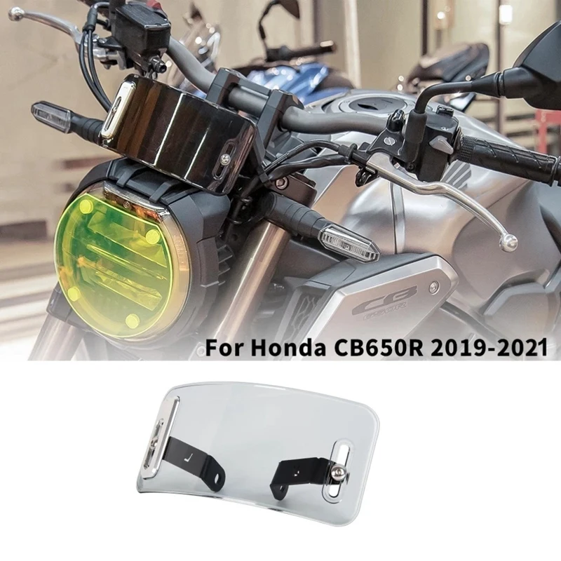 

Ветрозащитный экран на лобовое стекло мотоцикла с кронштейном для Honda CB650R CB 650 R 2019-2021 (прозрачный цвет)