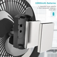 Rechargeable Desk Fan,10000mAh Battery Operated Clip on Fan,Air Circulating USB Fan for Office Car Home Outdoor Stroller 5