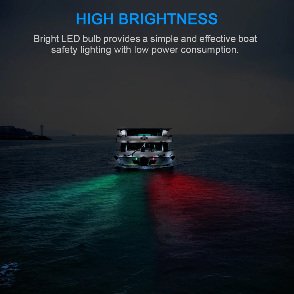 

Starboard Port Side Light Signal Warning Lamp For Marine Boat Yacht Truck Trailer VanSet LED Navigation Light 10V-30V