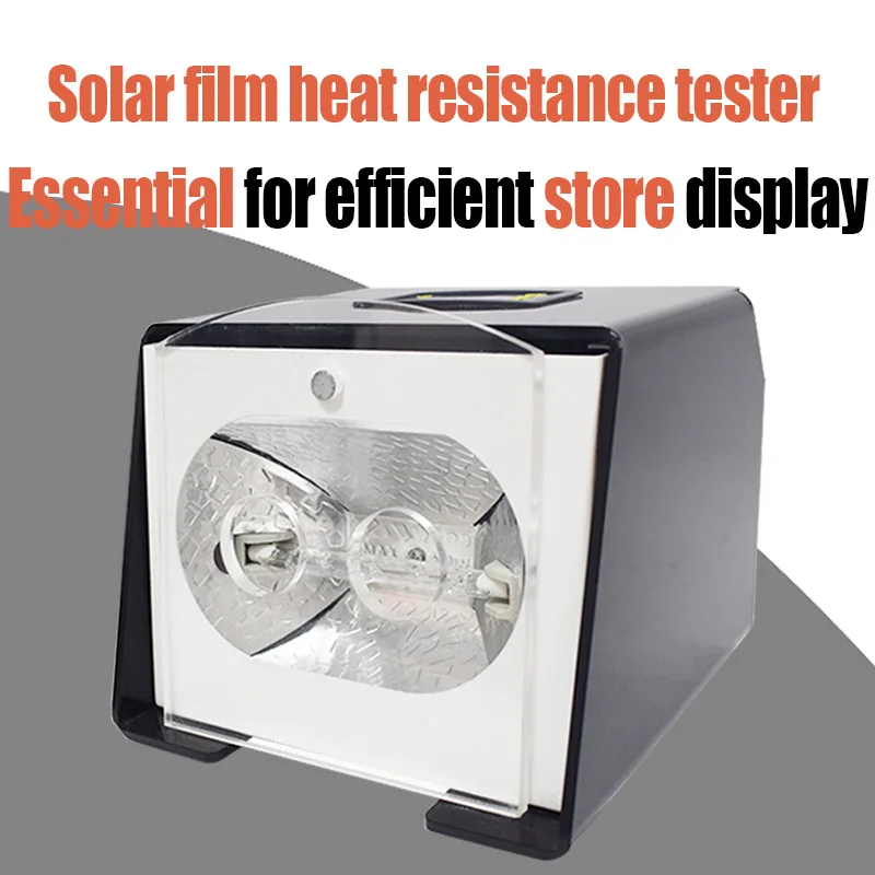 

Thermal Insulation Temperature Meter Solar Film Glass Tester Window Tint Meter Iodine Tungsten Lamp Heat Box Display KNS