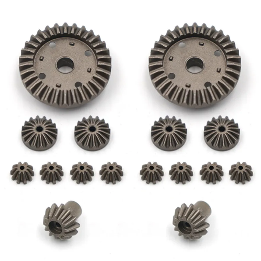 Ensemble de pièces différentiel Wltoys 12428 12427, prêtes à être installées.
