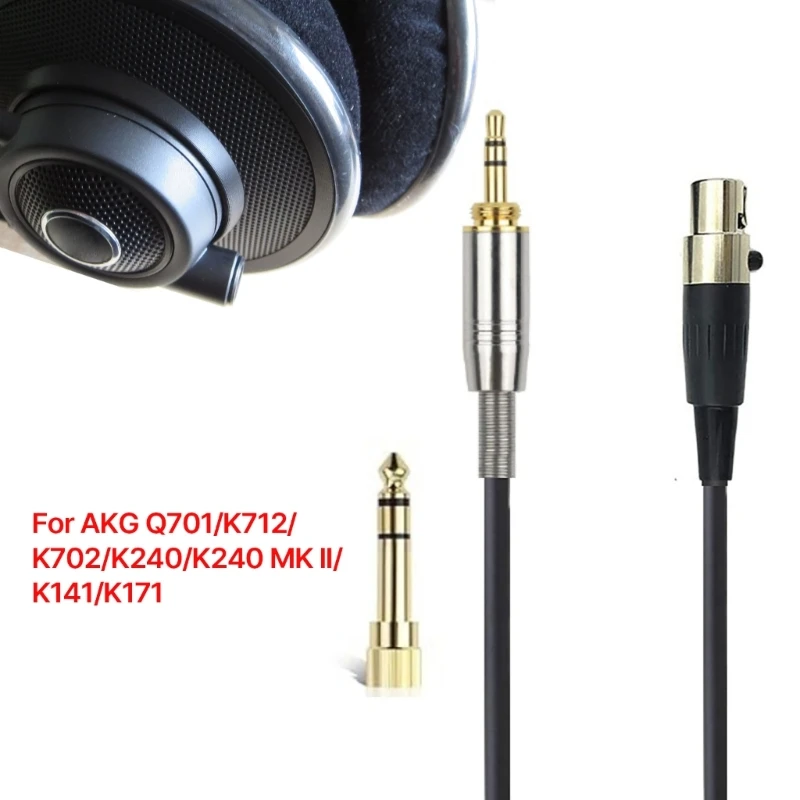 

Надежный кабель для провода наушников Q701/K712/K702/K240/K240MKII/K171, адаптер 6,35 мм, повышенная прочность и совместимость