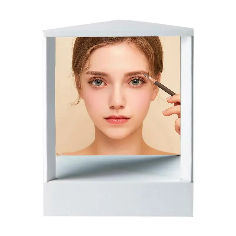 

Inverted Mirror Non-Reversing Real Mirror For Vanity Portable Left And Right Not Reversed True Mirror Makeup Table Mirror For