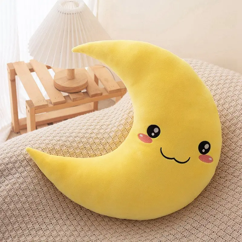 Sky Style Funny Smile Moon Soft Plush Toy Baby Throw Pillow Comfort Dolls Home Decor Xmas Gift Kids 25cm plush toys