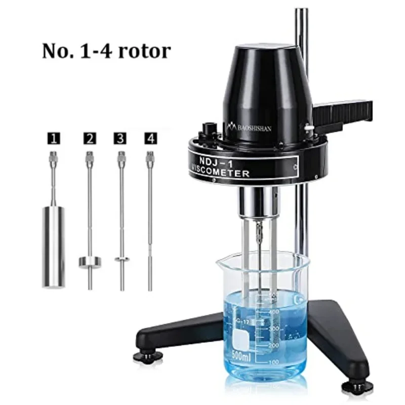 Rotary Viscometer Viscosity Tester 10-100,000mPa&middot;s Fluidimeter Meter Newton Liquid Viscometer NDJ-1 110/220V