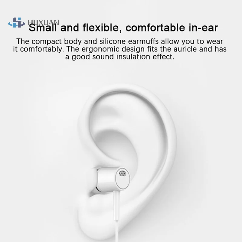1pc Headset Optional 3.5mm Earbuds High Quality In-ear For Phone Computer Headphone With Mic Earbuds In-ear Wired Earphone