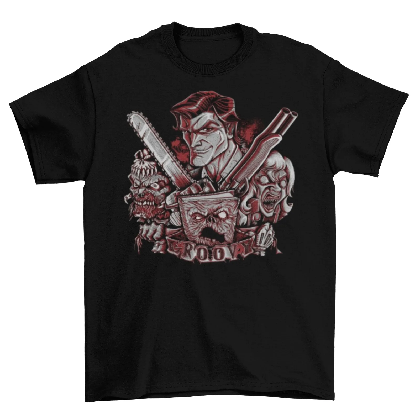 Evil Dead Necronomicon T-Shirt Unisex Adult Army Of Darkness Horror Taglie Novità