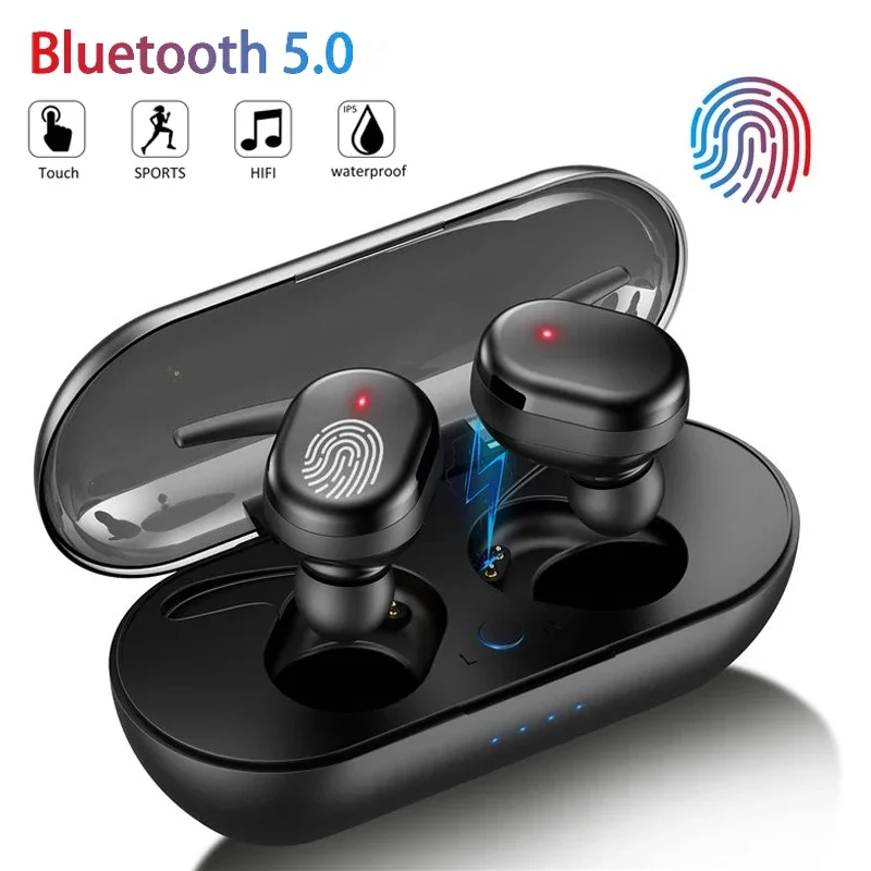 Y30 TWS Bluetooth 5.0 Wireless Stereo Earphones Earbuds In-ear Noise Reduction Waterproof Headphone For Smart Phone Android IOS 1