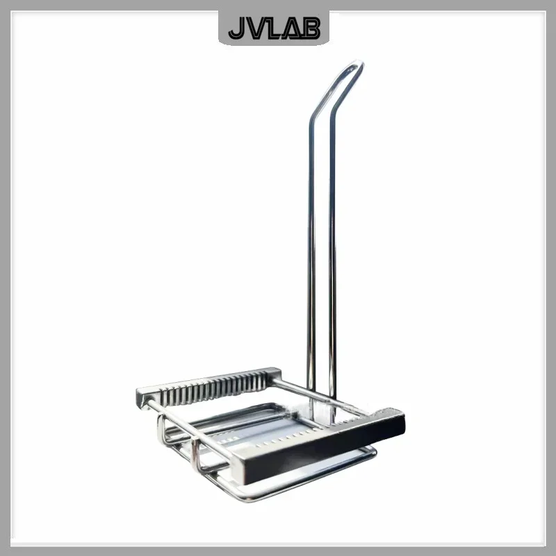Stainless Steel Dyeing Rack SUS Handheld Slides Staining Holder 162*85*70 mm Resistant Acid And Alkali Up to 20 Slides No Tank