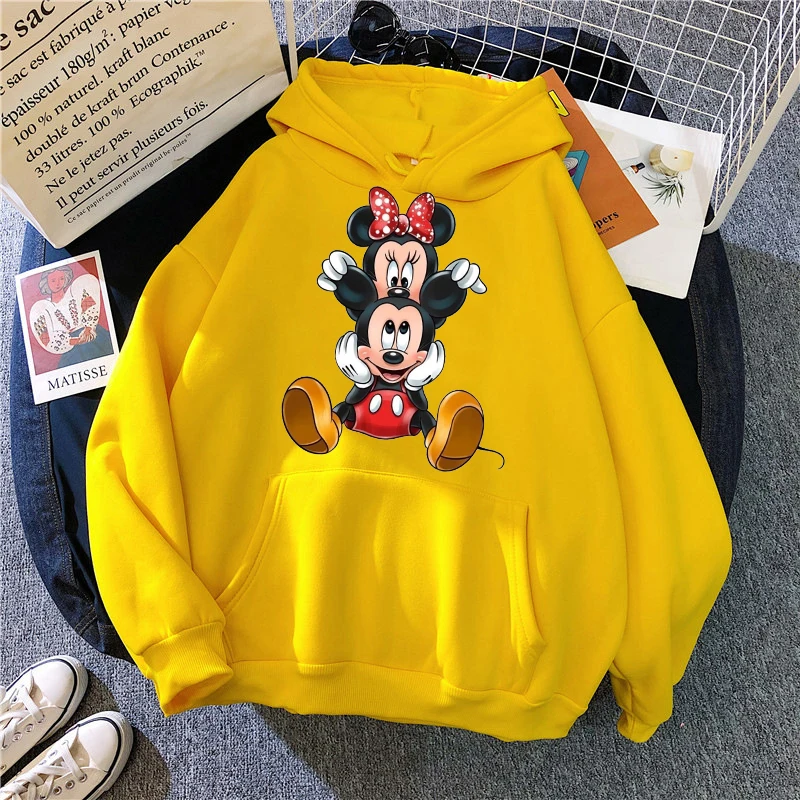 thumbnail image 1 of Sudadera con capucha de Mickey Mouse para niños y niñas, ropa de calle Harajuku, Minnie, Disney, dulce Y2k, 1 of 5