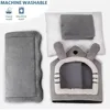 Winter Warm Cat House Pet Soft Padded Tent Thickened Pet Nest Detachable Washpad Four Seasons Universal Pet Nest Small Cat House 3