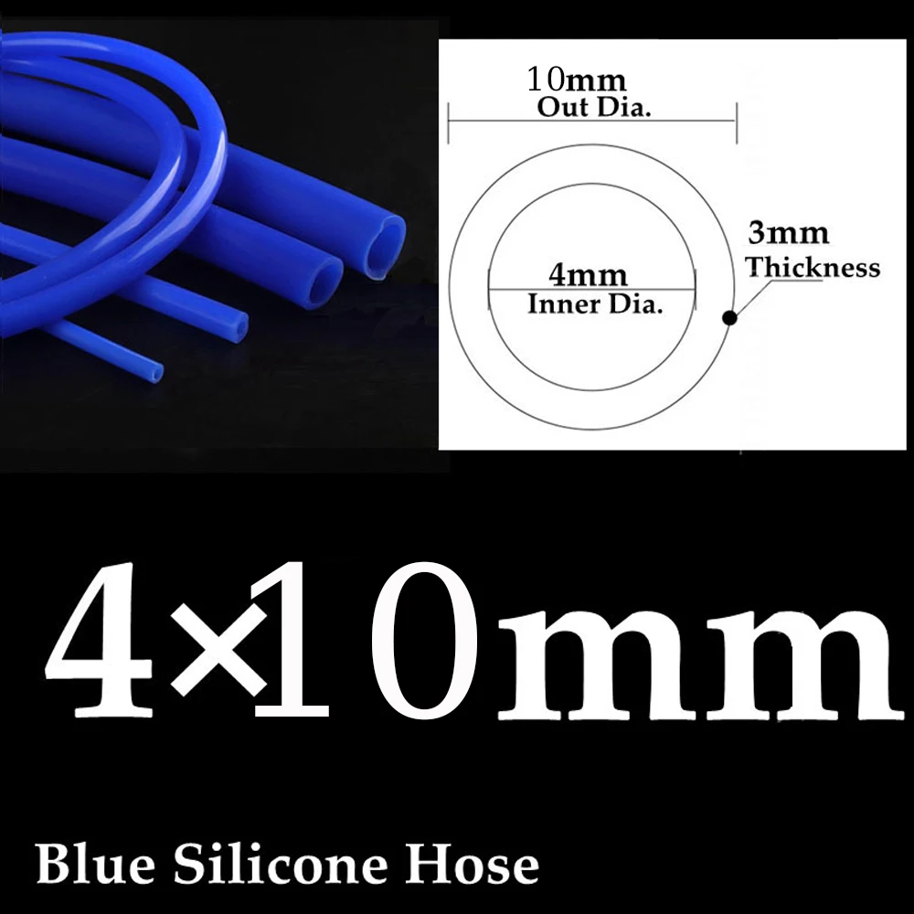 High-Performance Blue Red Silicone Vacuum Hose - 1 Meter x 3mm Thickness, Universal Size Range